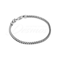 Bracciale Desmos Uomo in Argento FISH BONE W 19,5 - FISH BONE W 19,5